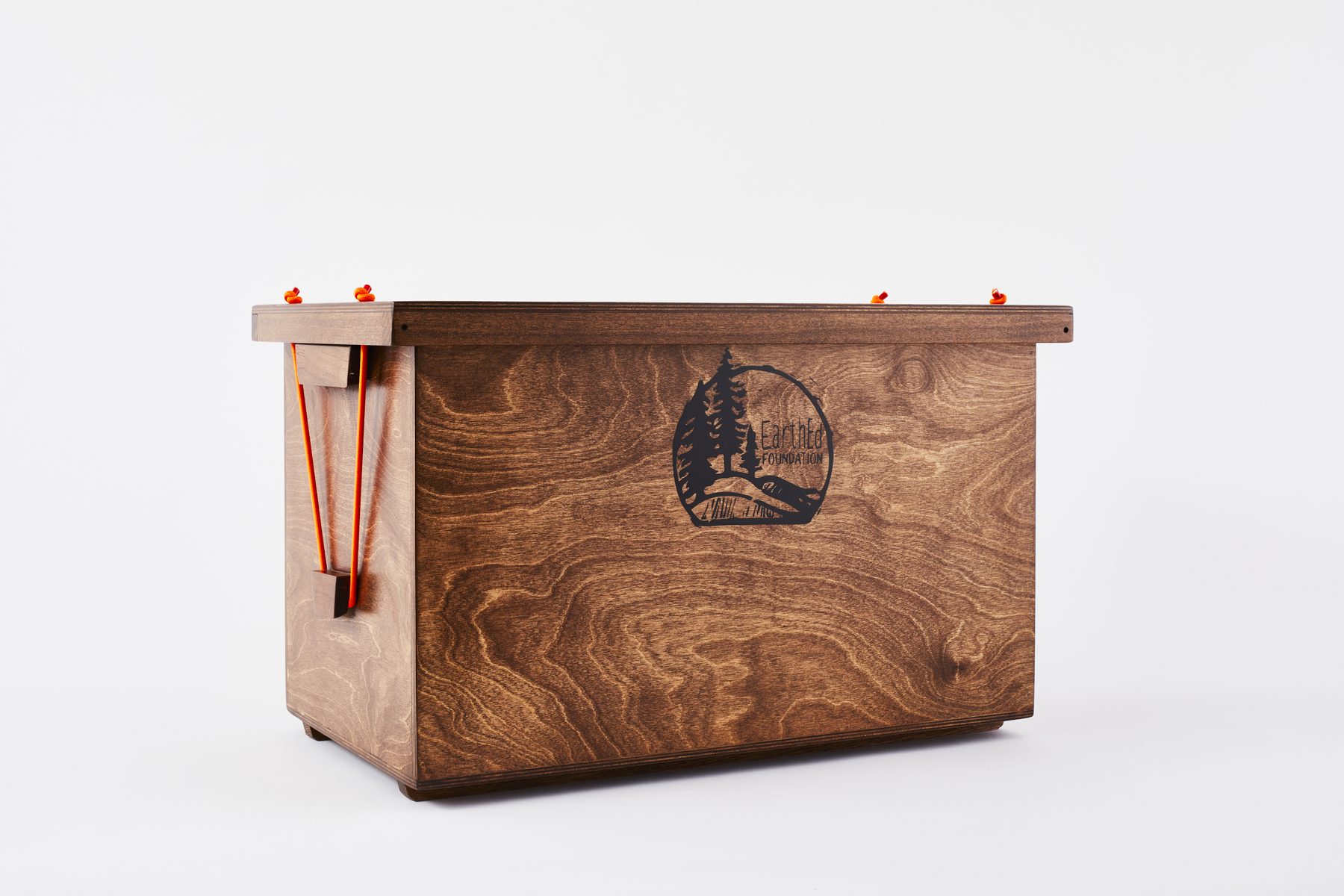 Walnut-stained wanigan